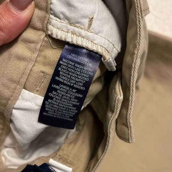 Chaps‎ Flat Front Khakis. Boys Size 14 Husky. Tan - Picture 6 of 6